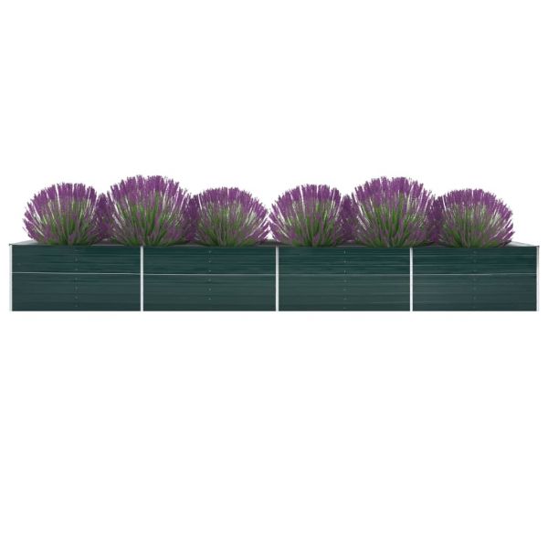 Ausgezeichnete Garten-Hochbeet Verzinkter Stahl 600x80x45 cm Grün Chinchilla
