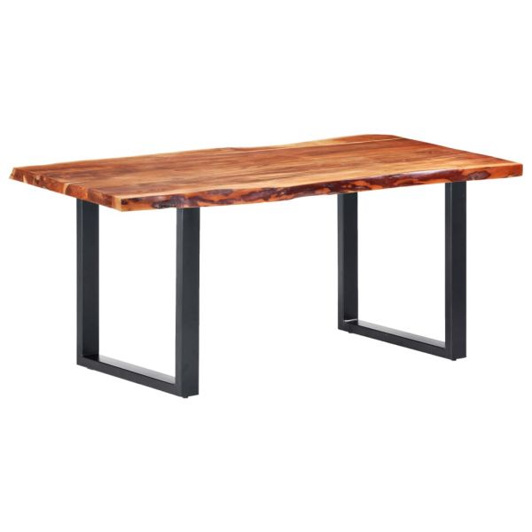 klassische Hoetting Esstisch mit Baumkanten Akazie Masivholz 200 cm 6 cm