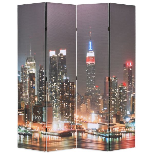 Wunderschöne Mestre Raumteiler klappbar 160 x 170 cm New York bei Nacht