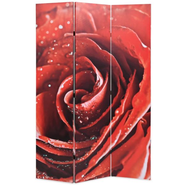 Charmante Trento Raumteiler klappbar 120 x 170 cm Rose Rot