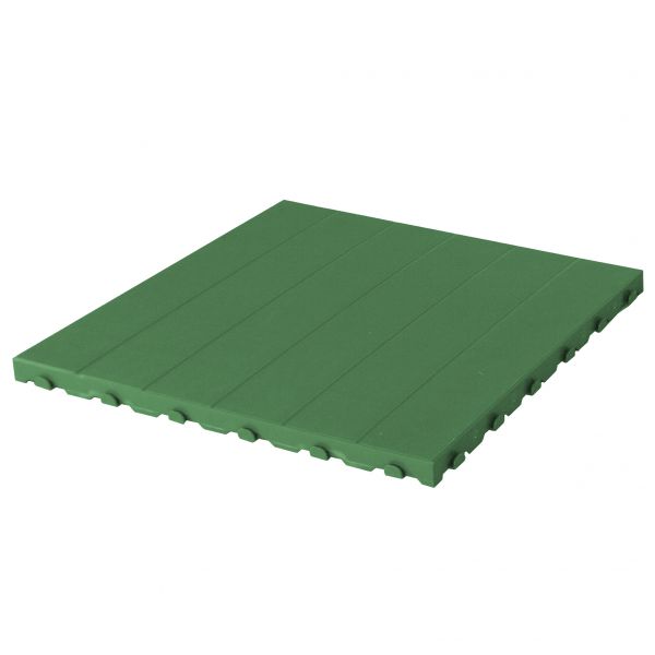 4x Kunststofffliesen 60 x 60cm für den Außenbereich, geschlossene Oberfläche, Grün,von Ezooza