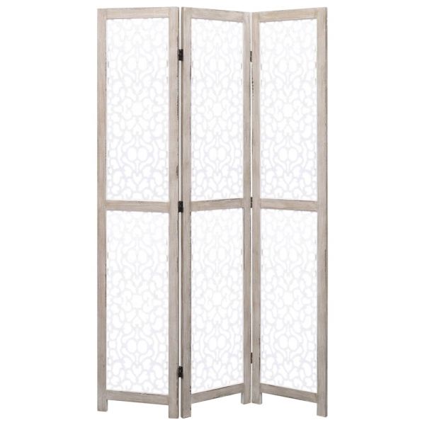 Fabelhafte 3-teiliger Raumteiler Weiß 105 x 165 cm Massivholz Albano Laziale