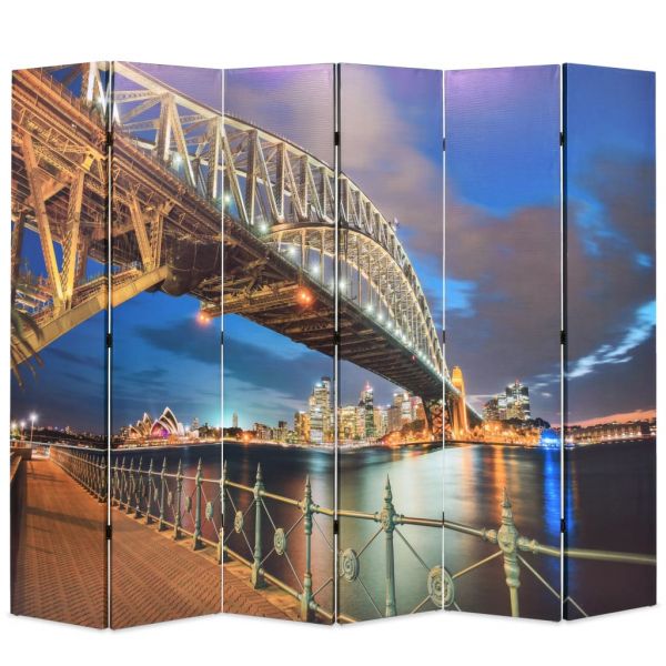 Traumhafte Perugia Raumteiler klappbar 228 x 170 cm Sydney Harbour Bridge