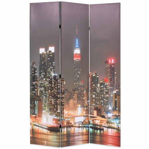 Klassische Cagliari Raumteiler klappbar 120 x 170 cm New York bei Nacht